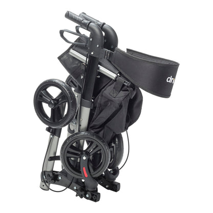 Drive Medical Compact Folding Rollator Rolling Walker Grey Black medical supply