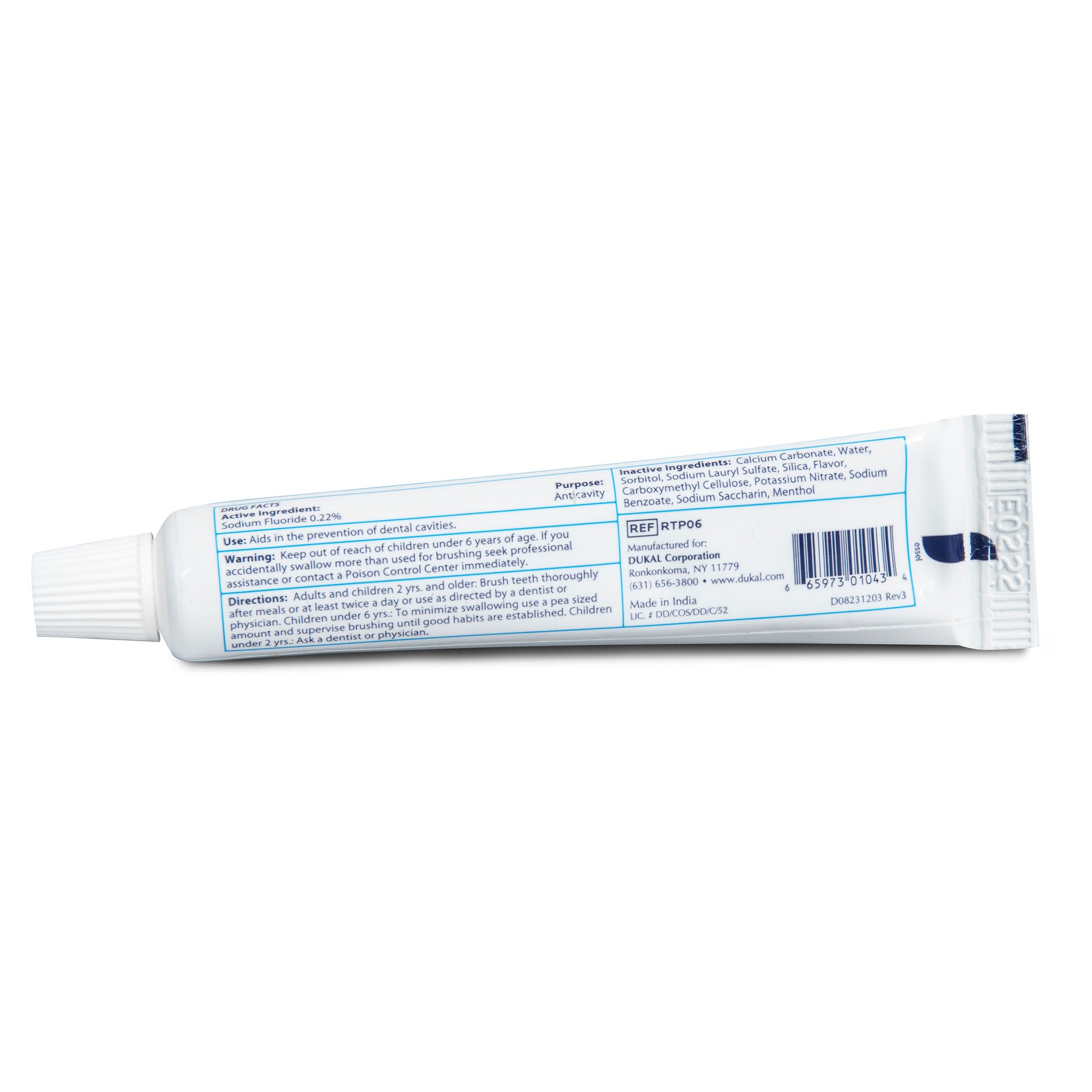 Dawn Mist Fluoride Toothpaste 0.6 oz Case of 720 medical supply