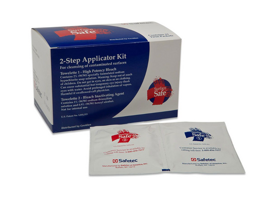 Safetec Surface Safe, 2-Step Applicator Kit, Case (KEN SS33508) medical supply
