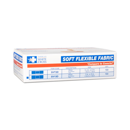 Dukal Sterile Soft Flexible Fabric Adhesive Bandages 1x3 medical supply