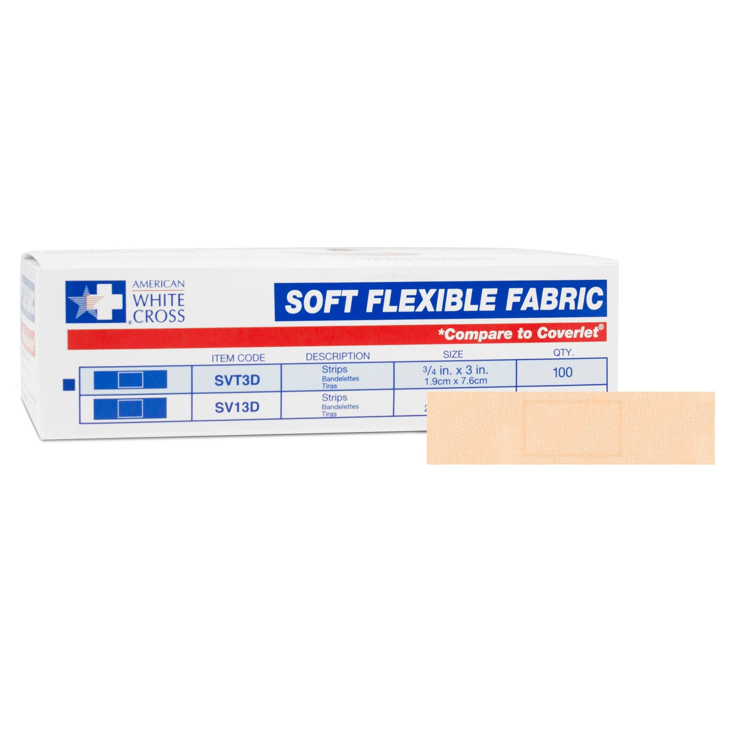 Dukal Sterile Soft Flexible Fabric Adhesive Bandages 3/4 x 3 medical supply
