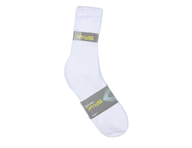 Spak Bulk Adult White Socks Mens Size 10-13 240 Pairs medical supply