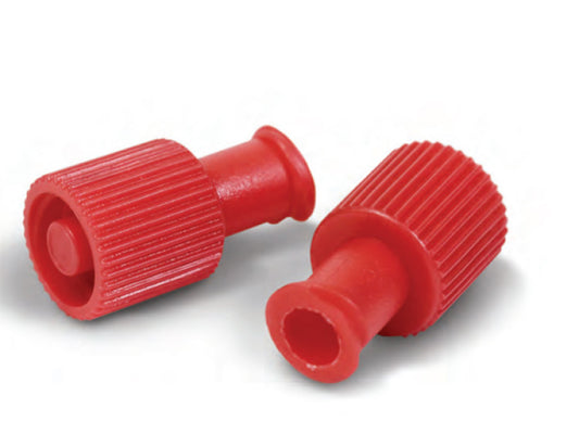 TrueCare Biomedix Syringe Locking Caps Red 100/Box medical supply