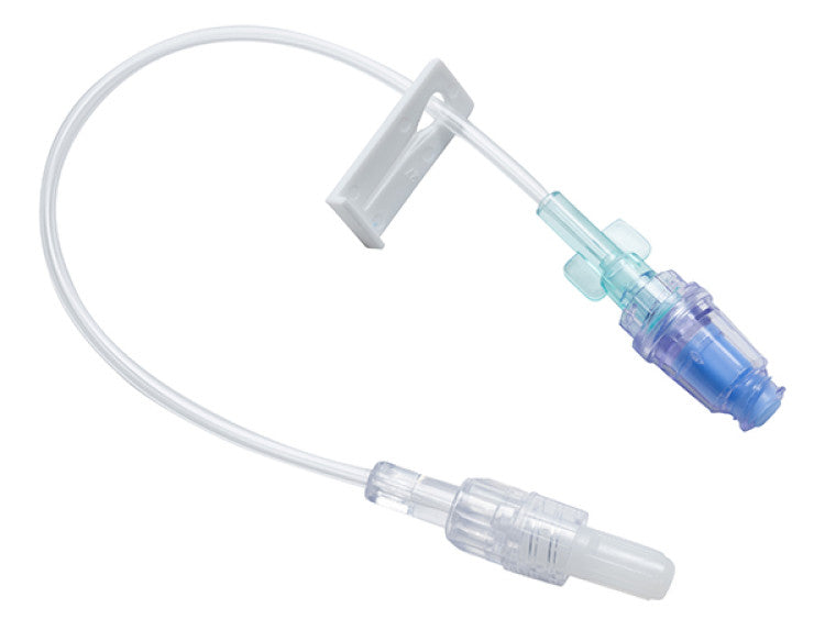 TrueCare Biomedix 7 inch Mini Bore IV Extension Set Needle Free Valve Box medical supply