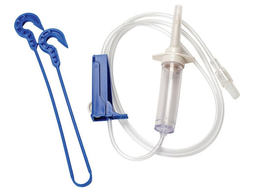 TrueCare Biomedix Secondary IV Administration Set 20 drops/ml 42 inch medical supply
