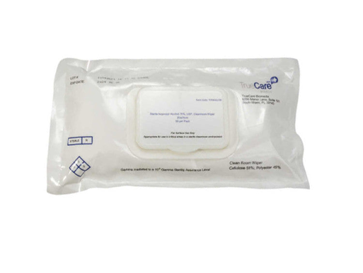 TrueCare Biomedix Sterile Isopropyl Alcohol Wipes medical supply