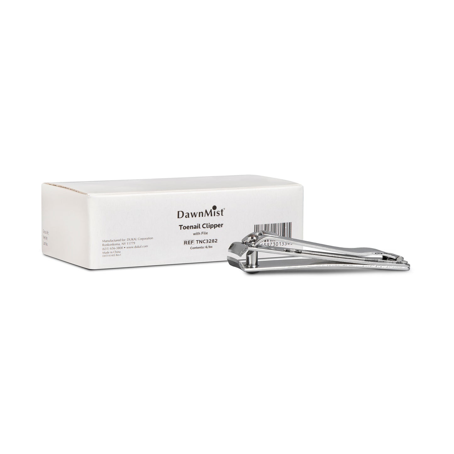 Dawn Mist Toenail Clipper with File Case of 144 medical supply