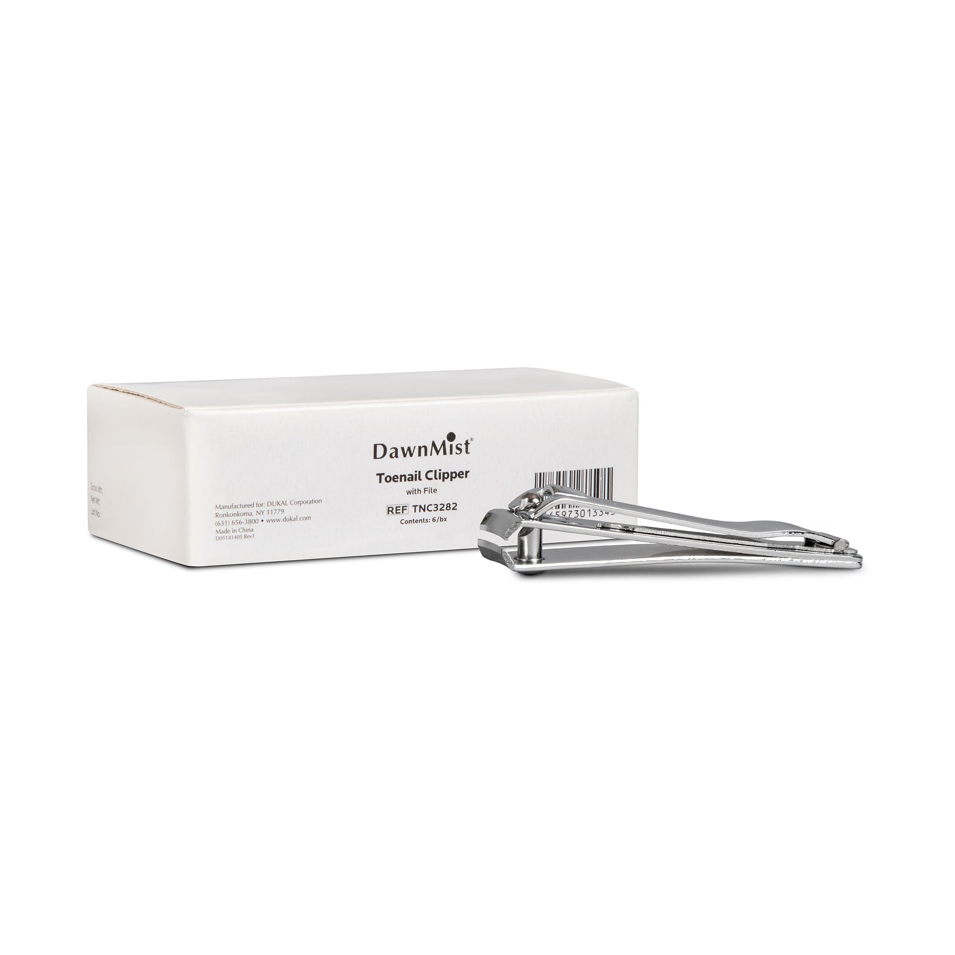 Dawn Mist Toenail Clipper with File Case of 144 medical supply