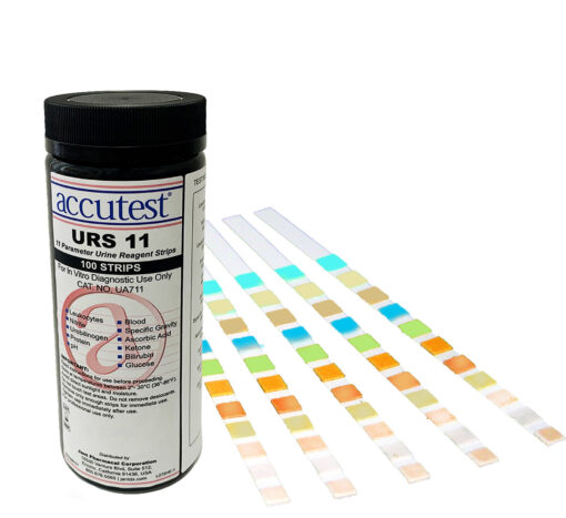 Accutest Urine Reagent Strips 11-Parameter Test 24 Bottles UA924 medical supply