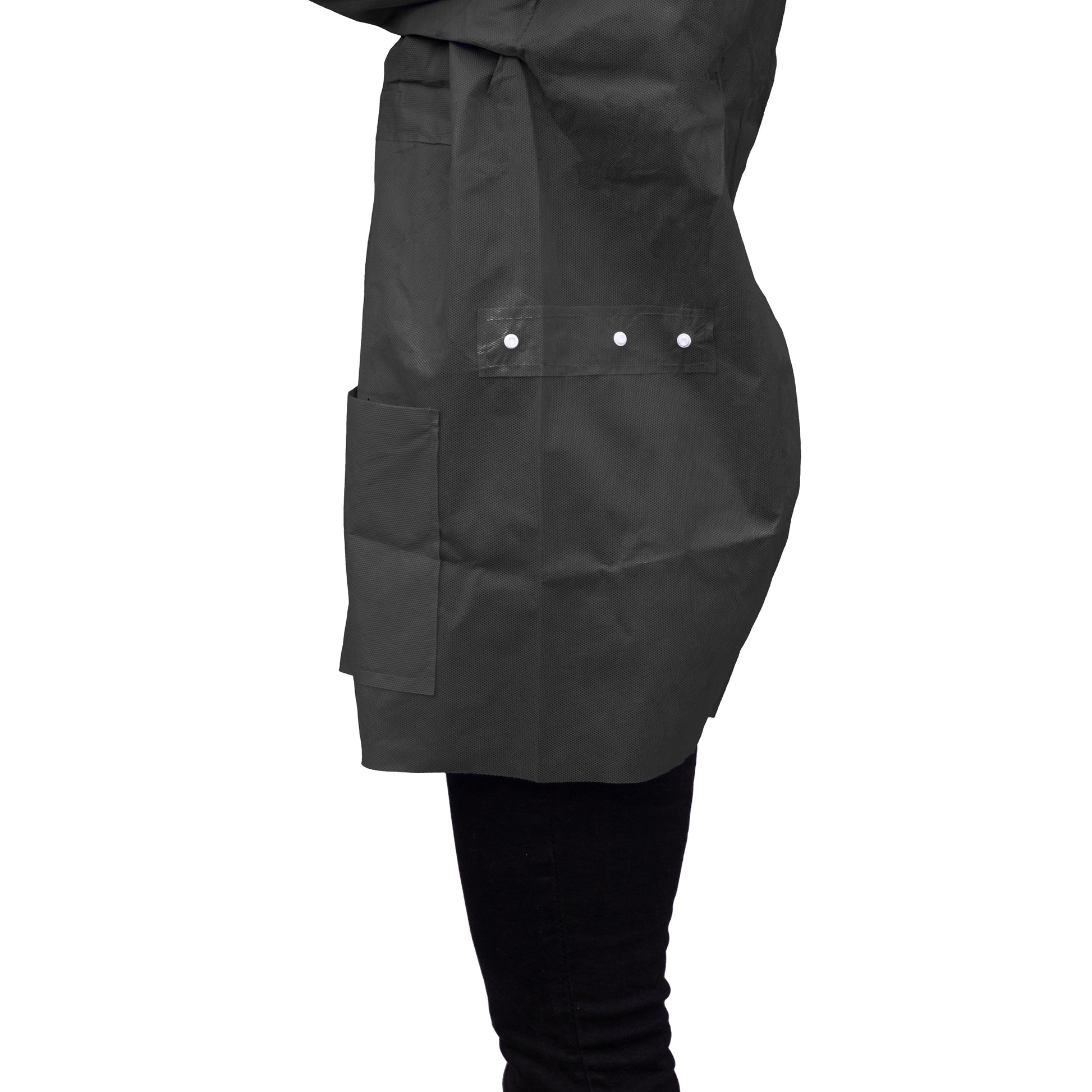 Dukal FitMe Lab Jackets XL Black (UGJ-6500-XL) medical supply