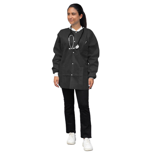 Dukal FitMe Lab Jackets L Black medical supply