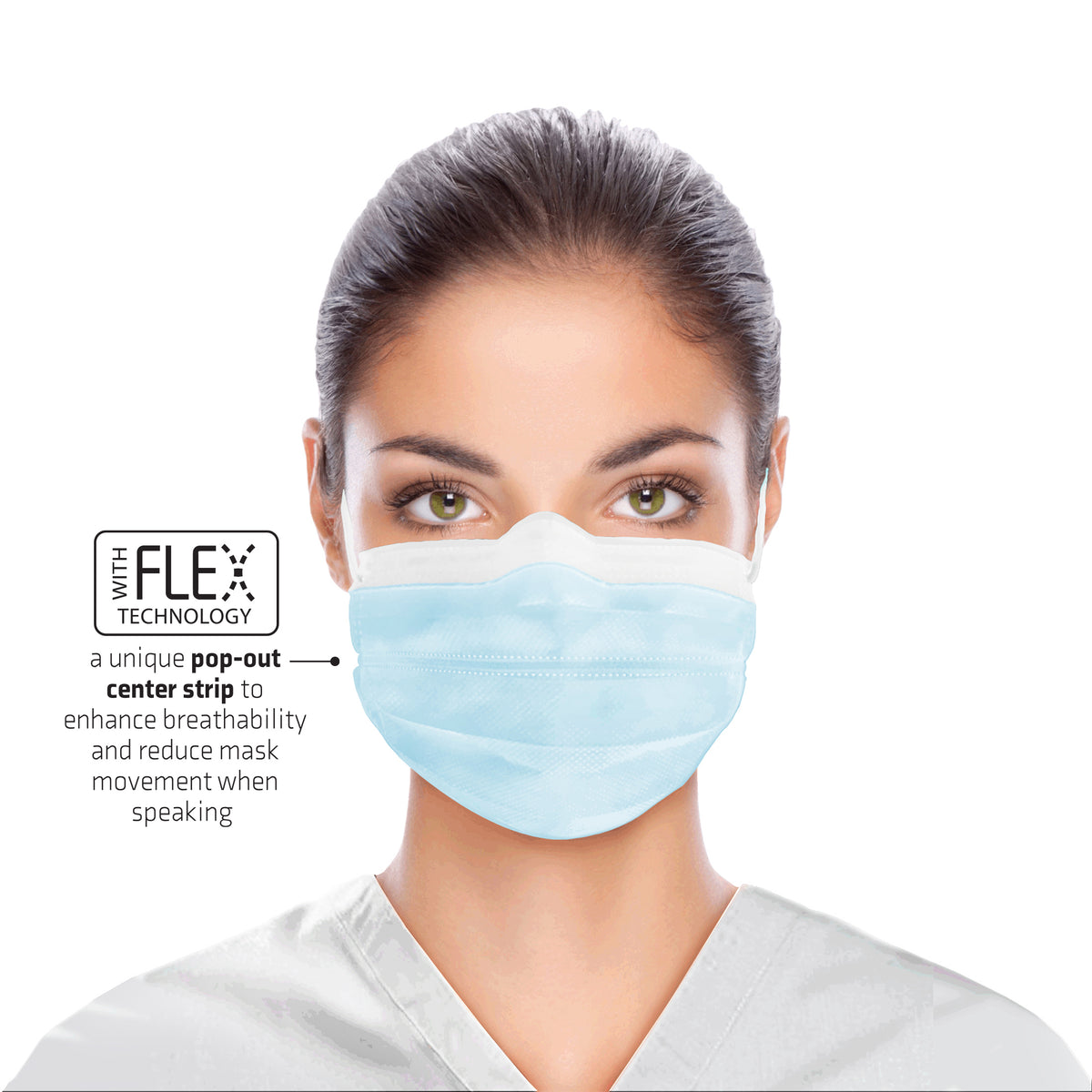 Unipack Flex Mask, Level 1 Ear-Loop Face Mask, Blue (ULM-6181) medical supply