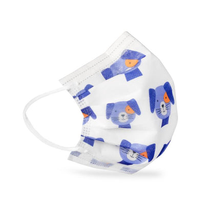 Dukal Level 3 Ear-Loop UniMals Animal Print Face Mask Case medical supply