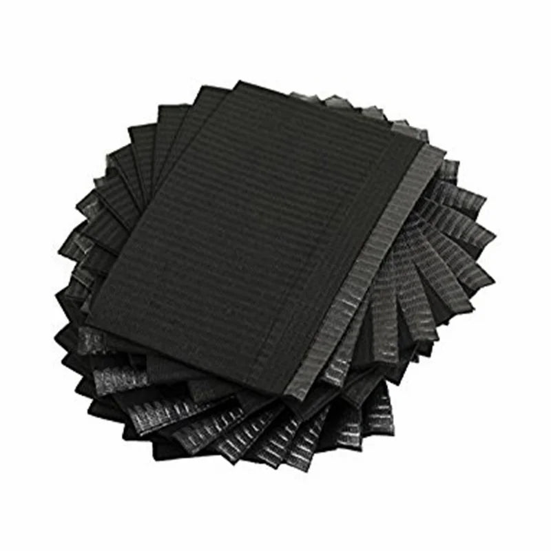 Dukal BlakCat Patient Bibs 13 x 18 in Black Case of 500 medical supply