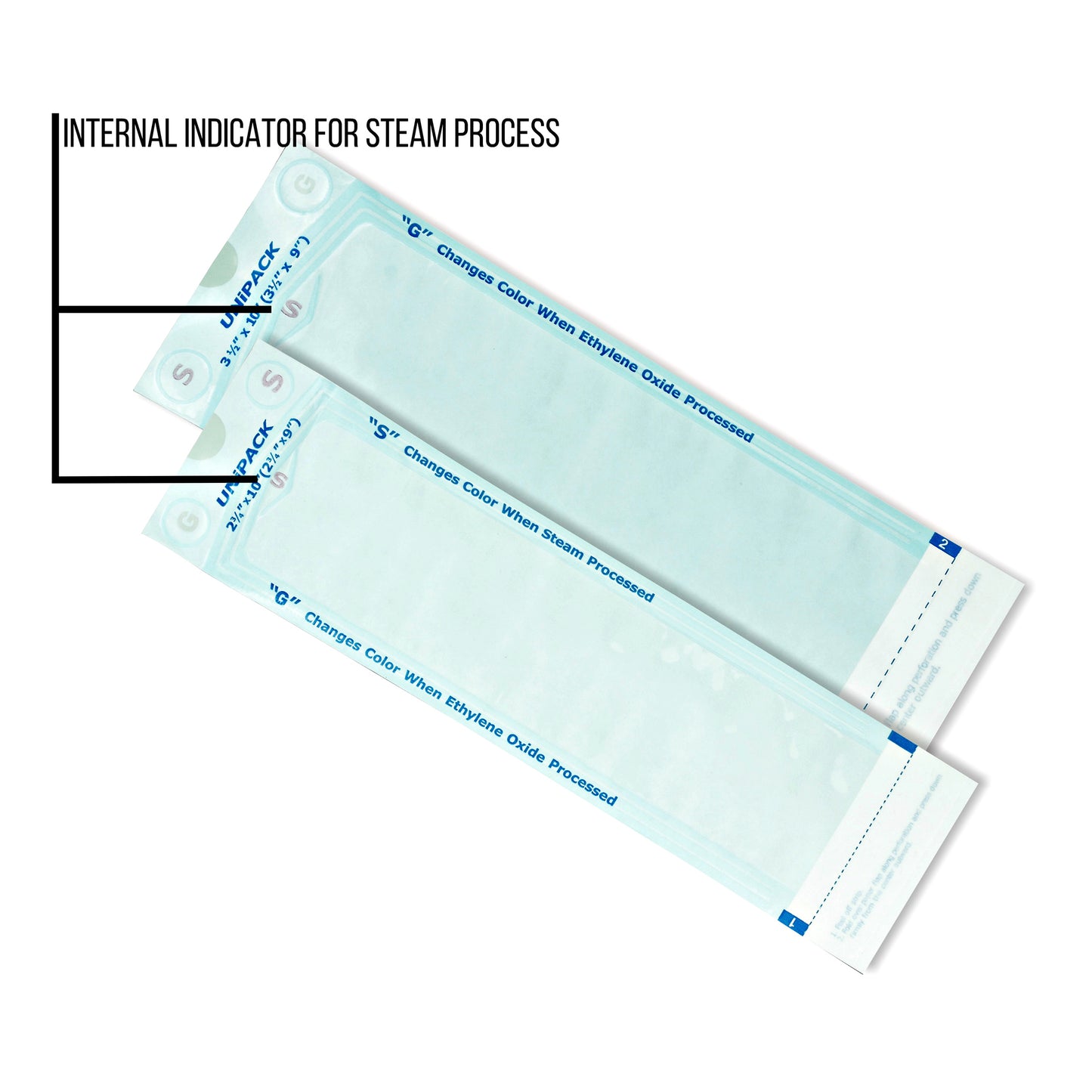 Unipack Sterilization Pouches 4-1/4 x 12 inch medical supply