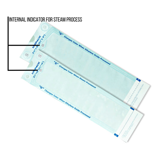 Unipack Sterilization Pouches 4-1/4 x 12 inch medical supply