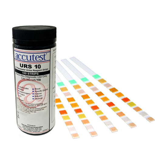 Accutest URS-10 Urine Reagent Strips UA710B 100 Tests medical supply