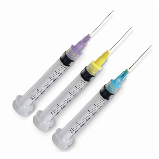 Dukal Combo Syringe 23G Notched 3cc Luer Lock Blue Case of 2000 medical supply