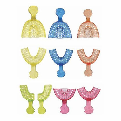 Dukal Dental Impression Tray Perforated #10 Anterior Lower Pink 120 Case medical supply