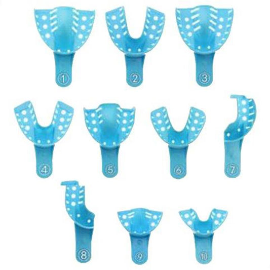 Dukal BLU-TRAY Impression Trays Perforated Quad UL/LR #7 Case of 120 medical supply