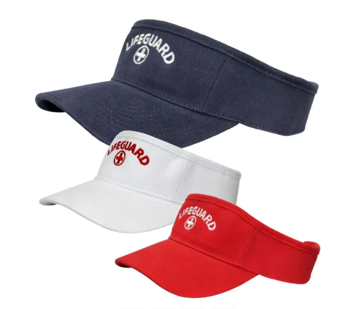 Kemp USA Lifeguard Visor Embroidered Logo Navy medical supply