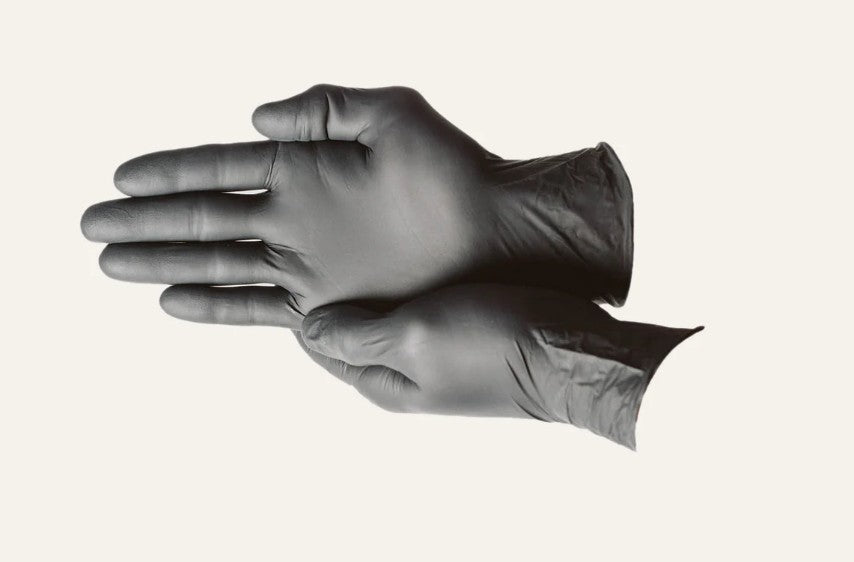 First Glove Volt 6 Mil Black Nitrile Exam Gloves Small Case medical supply