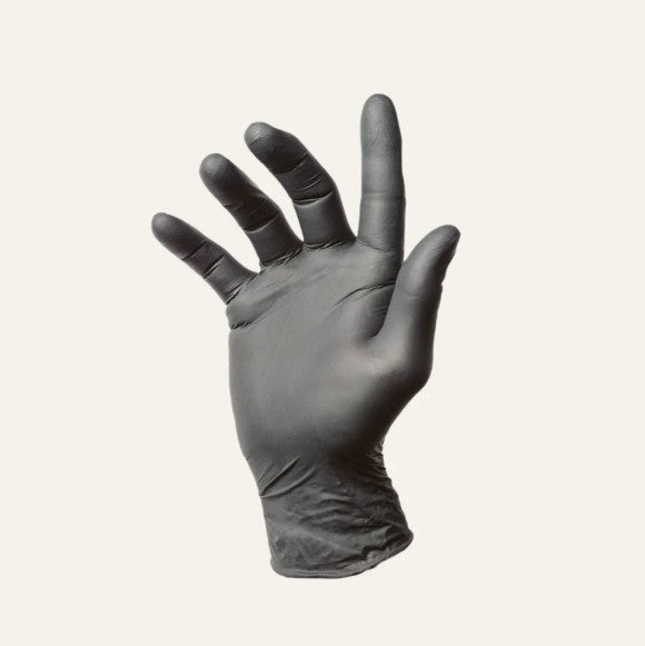 First Glove Volt 6 Mil Black Nitrile Exam Gloves Small Case medical supply