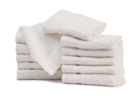 Washcloths White 12in x 12in Case of 312 medical supply