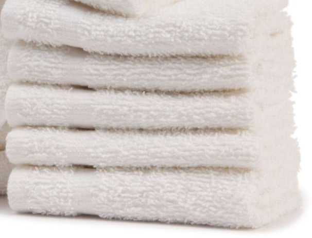 Washcloths White 12in x 12in Case of 312 medical supply