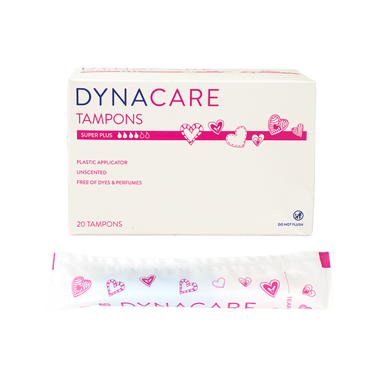DynaCare Super Plus Tampons Plastic Applicator 10/20/cs medical supply