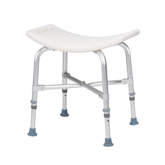 Bari+Max Bariatric Shower Chair without Back White medical supply