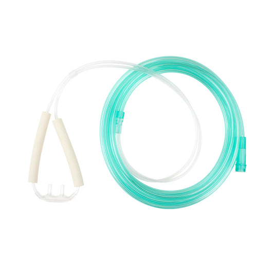 Resp-O2 Nasal Oxygen Cannula Cushion Tip Advantage Ear Foam 7 ft Adult Standard 50/cs medical supply