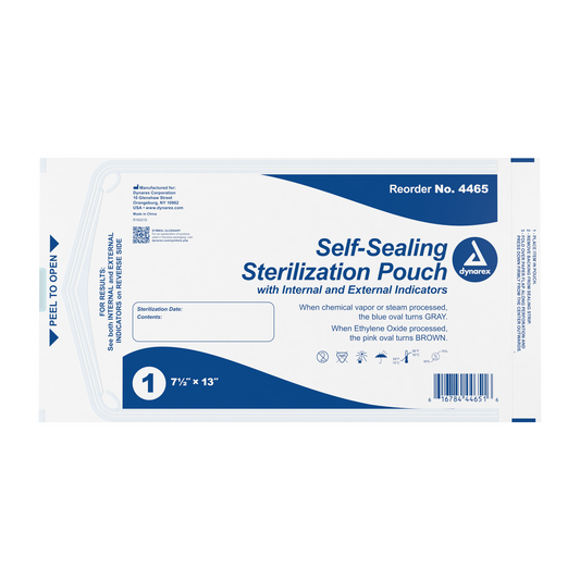 Dynarex Sterilization Pouches 7.5 x 13 inch medical supply