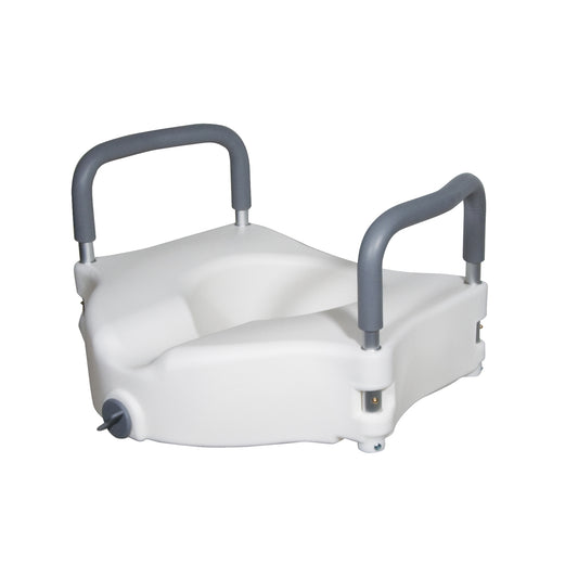 Drive Medical Raised Toilet Seat Removable Padded Arms Standard medical supply