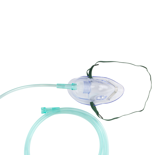 Resp-O2 Medium-Concentration Elongated Pediatric Std Oxygen Mask 50/cs medical supply