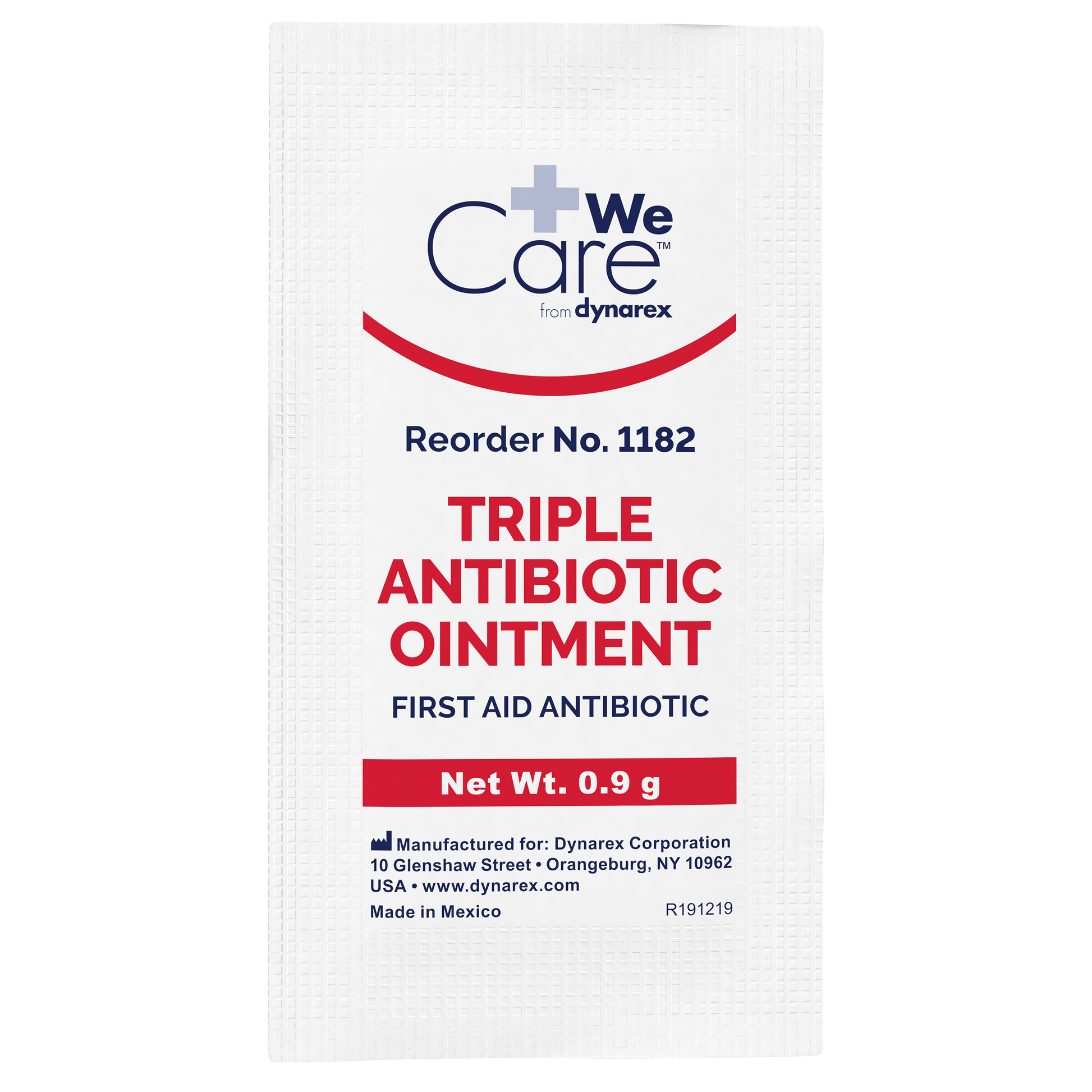 WeCare Triple Antibiotic Ointment 0.9g Foil Packet 12/144/cs medical supply