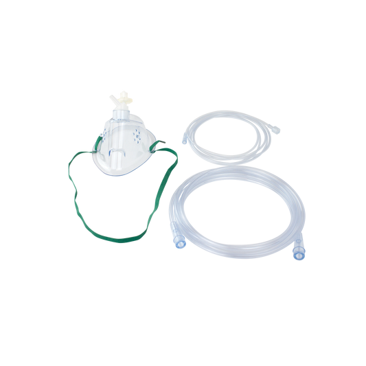 Resp-O2 Oxygen CO2 Elongated Mask Pediatric Male/Male Connector Case of 25 medical supply