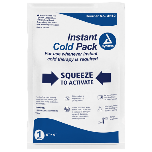 Dynarex Instant Cold Pack 5" x 9" 24/Case medical supply