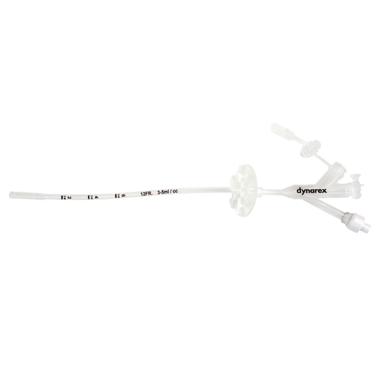 Dynarex Gastrostomy Tube 3 Port Non-ENFit 12 Fr 5/bx medical supply