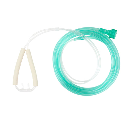 Resp-O2 Nasal Oxygen Cannula Cushion Tip Advantage Ear Foam 7 ft Pediatric Universal 50/cs medical supply