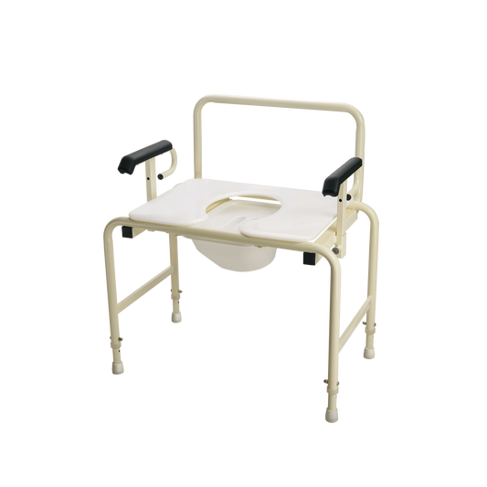 Bari+Max HD Bariatric Drop Arm Commode 26in medical supply