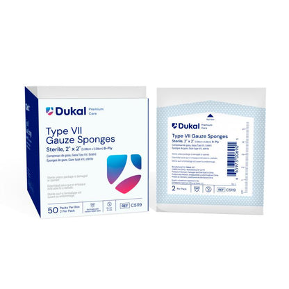Dukal Premium Care Sterile Gauze Sponges 8-Ply 2 inch x 2 inch medical supply