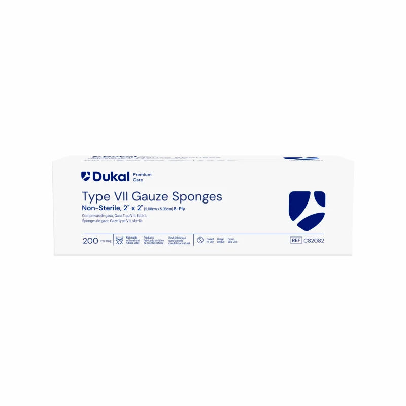 Dukal Premium Care Non-Sterile Gauze Sponges 8-Ply 2 inch x 2 inch medical supply