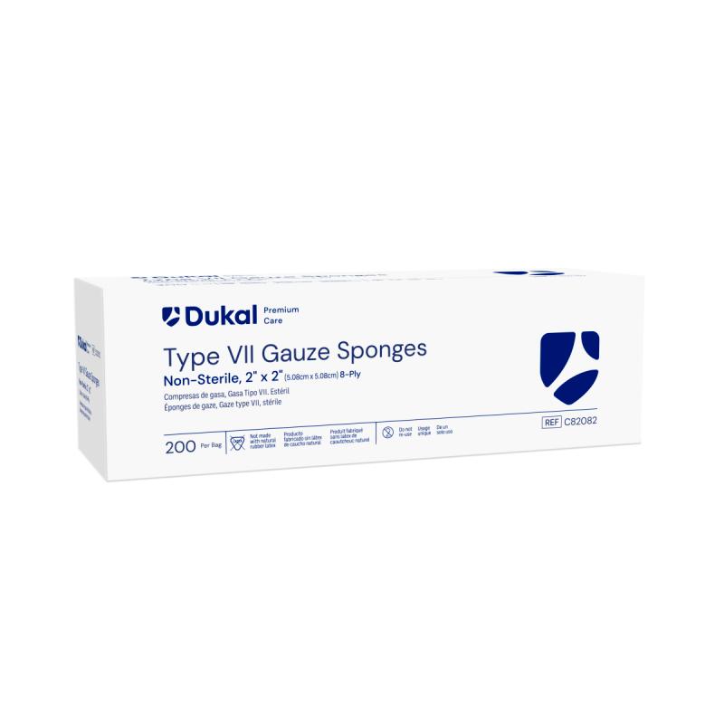 Dukal Premium Care Non-Sterile Gauze Sponges 8-Ply 2 inch x 2 inch medical supply
