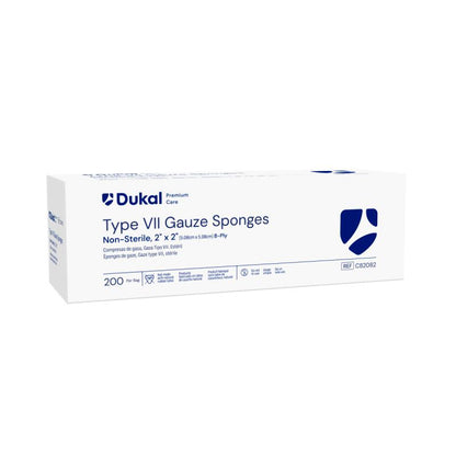 Dukal Premium Care Non-Sterile Gauze Sponges 8-Ply 2 inch x 2 inch medical supply