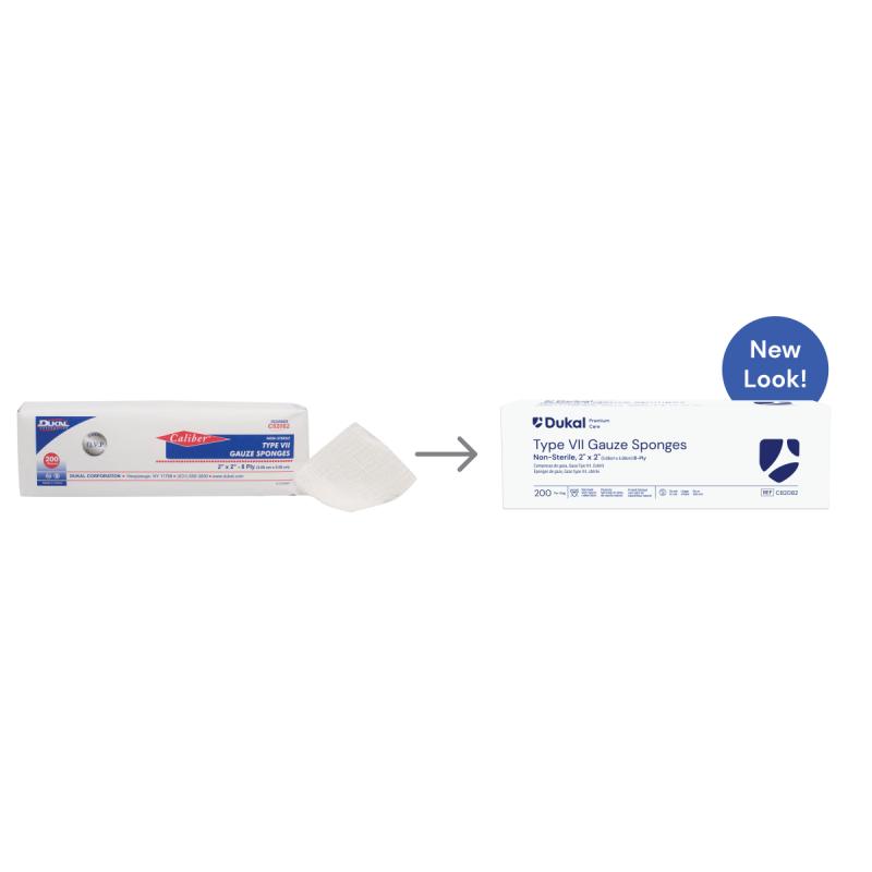 Dukal Premium Care Non-Sterile Gauze Sponges 8-Ply 2 inch x 2 inch medical supply