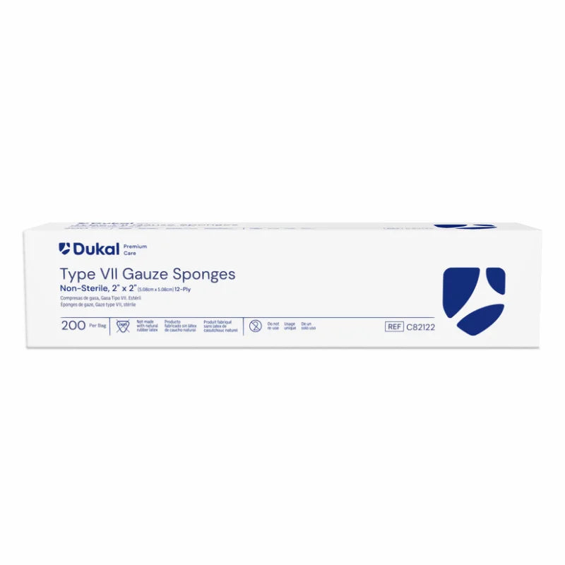 Dukal Premium Care Non-Sterile Gauze Sponges 12-Ply 2 inch x 2 inch medical supply