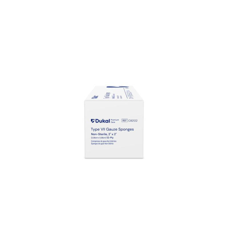 Dukal Premium Care Non-Sterile Gauze Sponges 12-Ply 2 inch x 2 inch medical supply