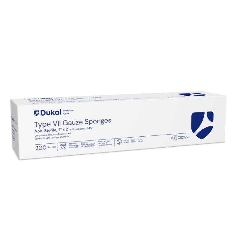Dukal Premium Care Non-Sterile Gauze Sponges 12-Ply 2 inch x 2 inch medical supply