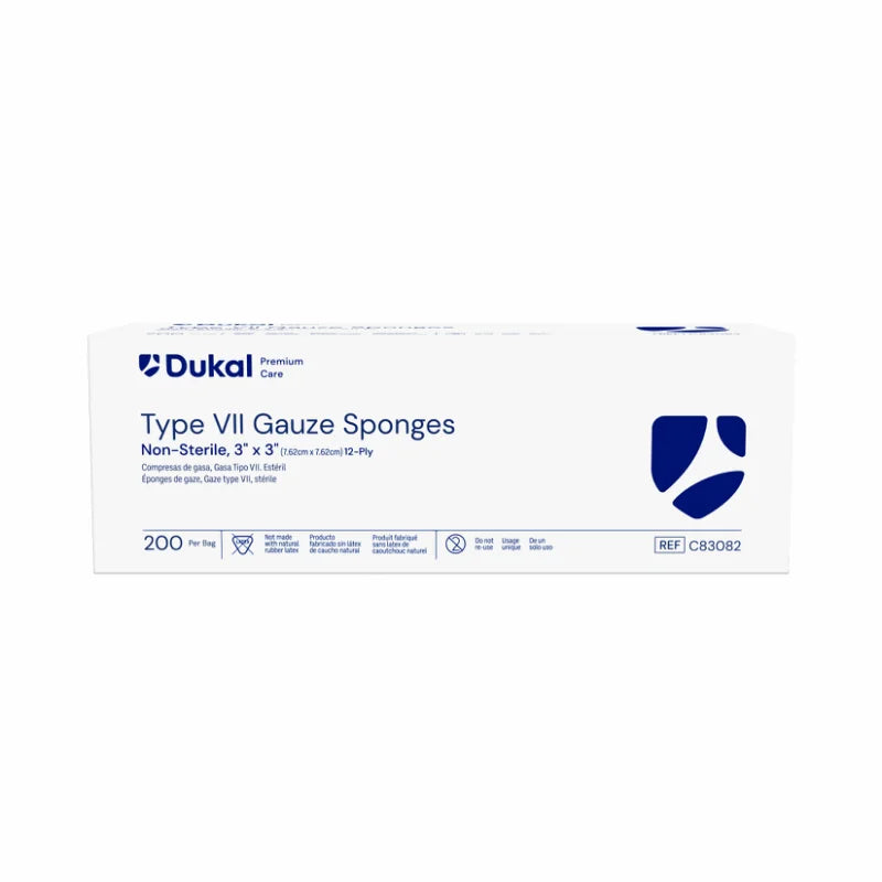 Dukal Premium Care Non-Sterile Gauze Sponges 12-Ply 3 inch x 3 inch medical supply